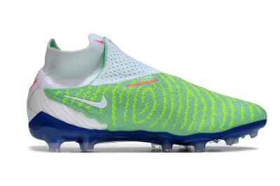 Nike Phantom GX DF Elite FG Firm Ground Soccer Cleats - Green/White/Blue