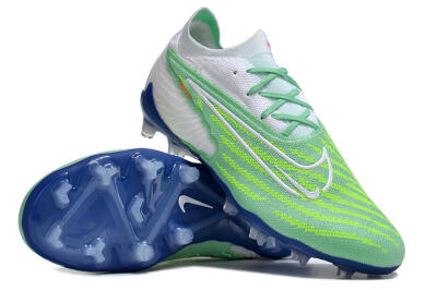 Nike Phantom GX Elite FG Firm Ground Soccer Cleats - Green/White/Blue