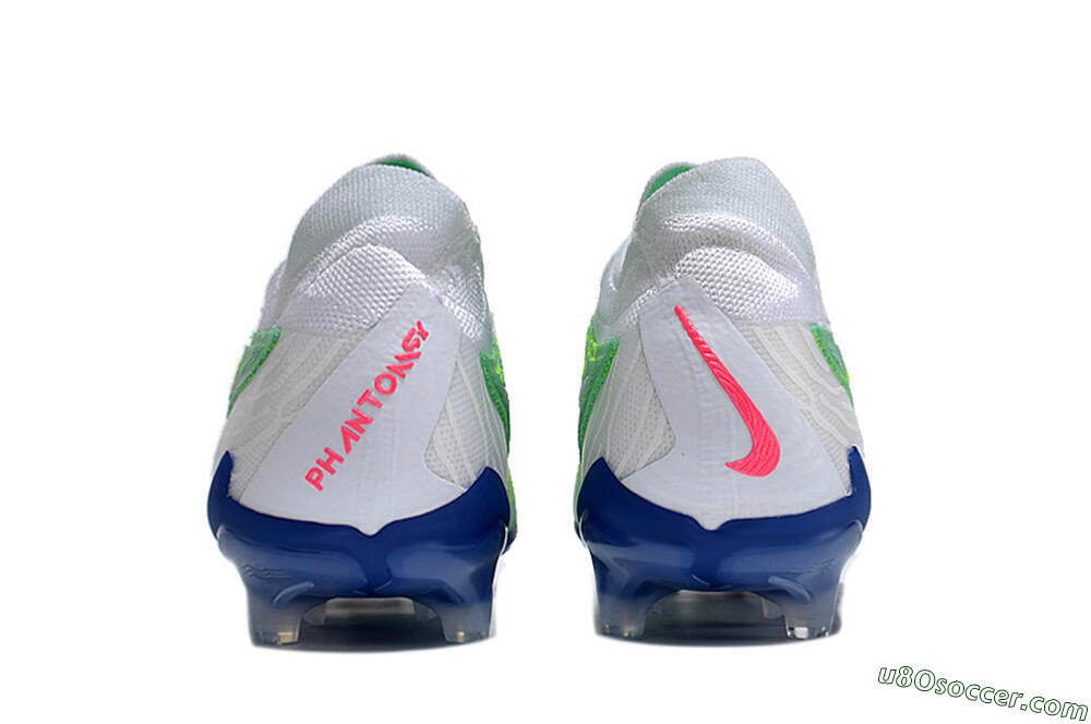 Nike Phantom GX Elite FG Firm Ground Soccer Cleats - Green/White/Blue 5