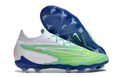 Nike Phantom GX Elite FG Firm Ground Soccer Cleats - Green/White/Blue