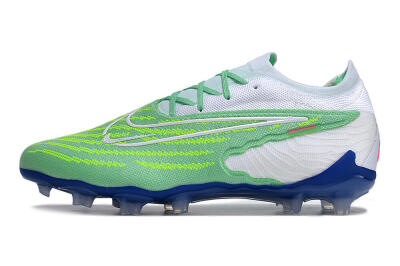 Nike Phantom GX Elite FG Firm Ground Soccer Cleats - Green/White/Blue