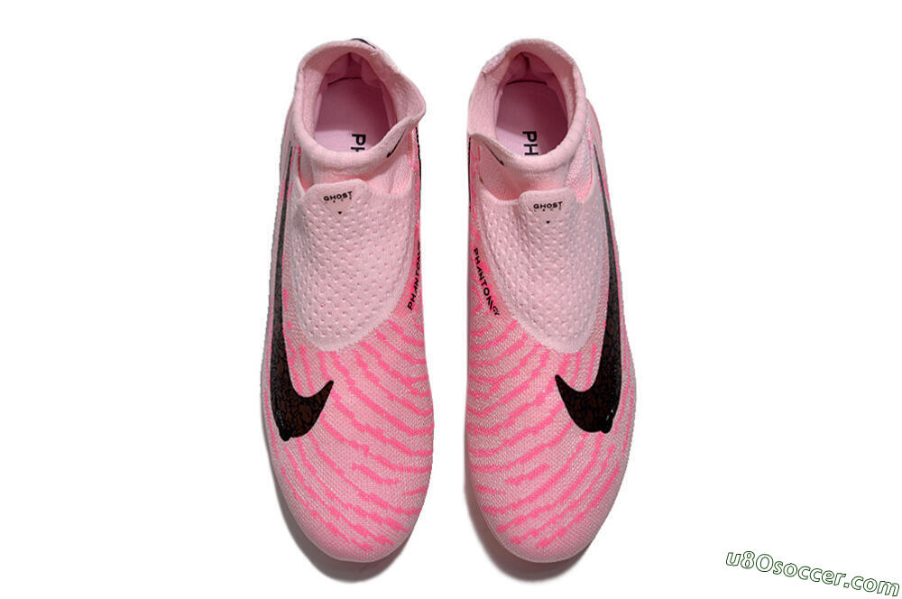 Nike Phantom GX Elite FG Firm Ground Soccer Cleats - Pink/Black/Gold 4