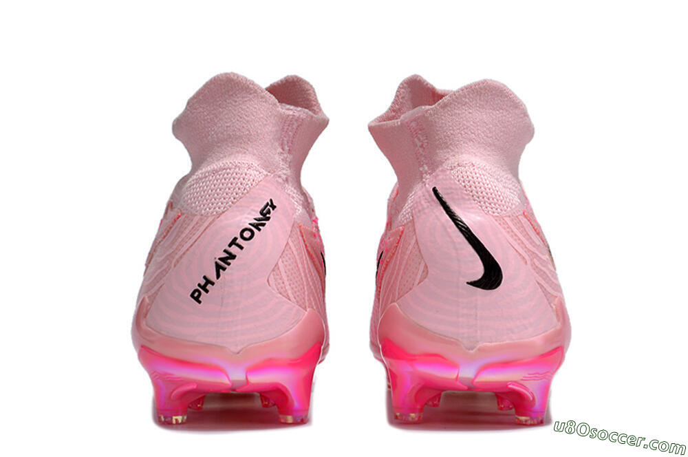 Nike Phantom GX Elite FG Firm Ground Soccer Cleats - Pink/Black/Gold 5