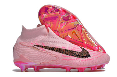 Nike Phantom GX Elite FG Firm Ground Soccer Cleats - Pink/Black/Gold