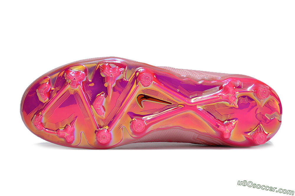 Nike Phantom GX Elite FG Firm Ground Soccer Cleats - Pink/Black/Gold 6