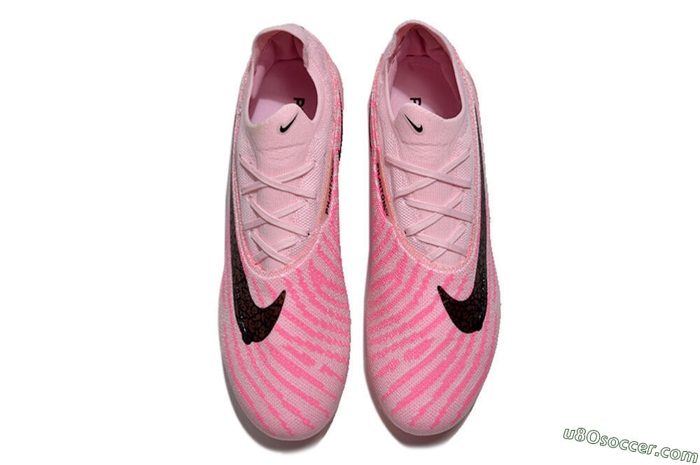 Nike Phantom GX Elite FG Firm Ground Soccer Cleats - Pink/Black/Gold 4
