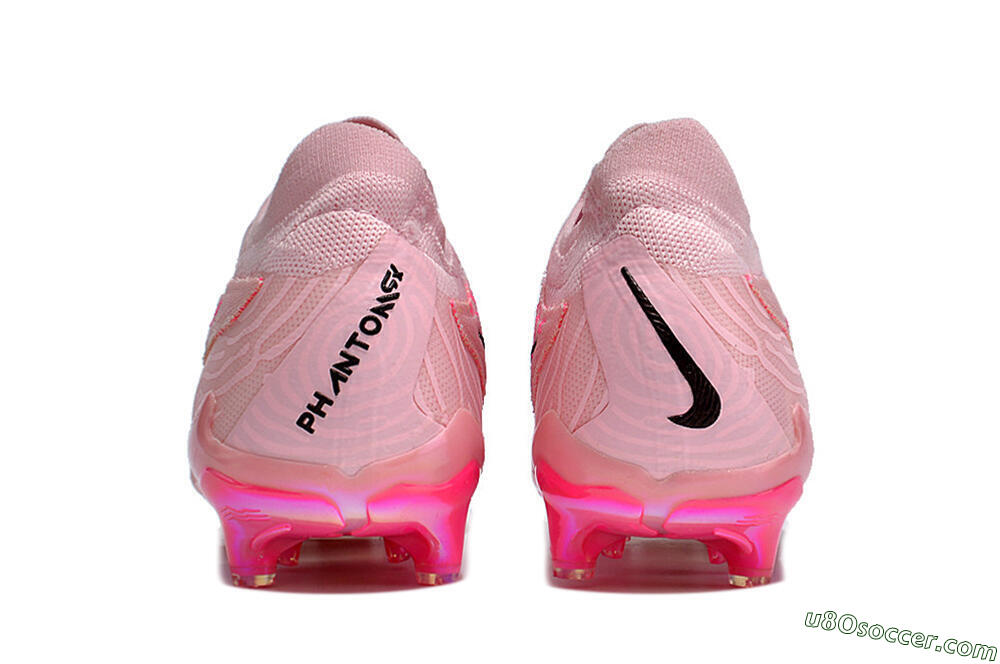 Nike Phantom GX Elite FG Firm Ground Soccer Cleats - Pink/Black/Gold 5