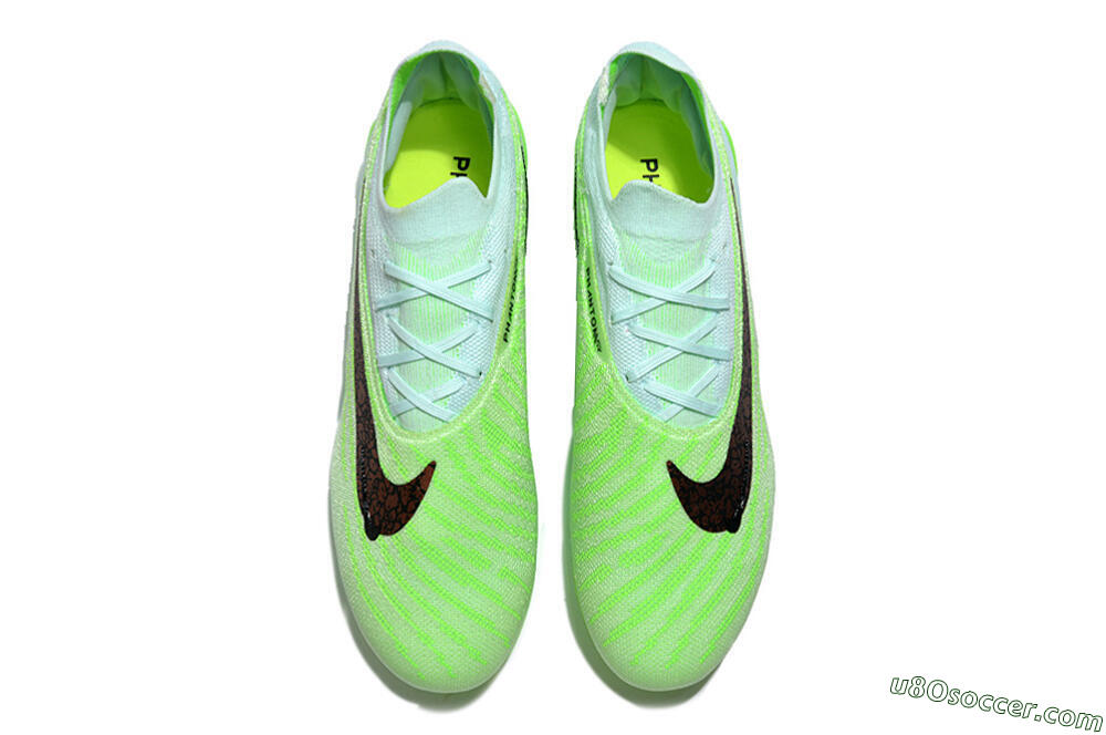 Nike Phantom GX Elite FG Firm Ground Soccer Cleats - Green/Black/Gold 4
