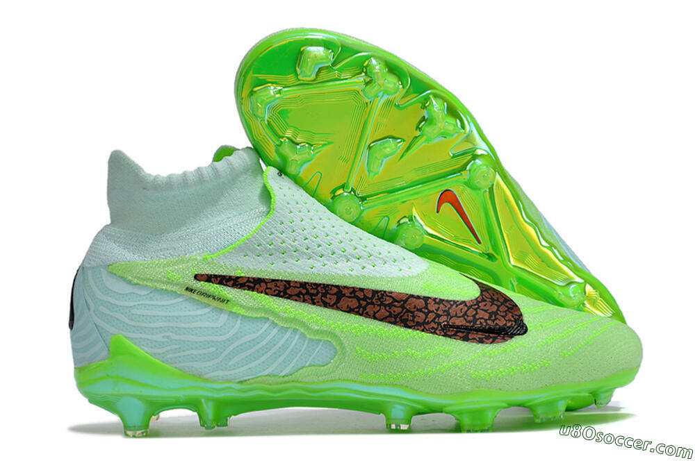 Nike Phantom GX DF Elite FG Firm Ground Soccer Cleats - Green/Black/Brown 1