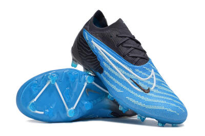Nike Phantom GX Elite FG Firm Ground Soccer Cleats - Blue/White/Black