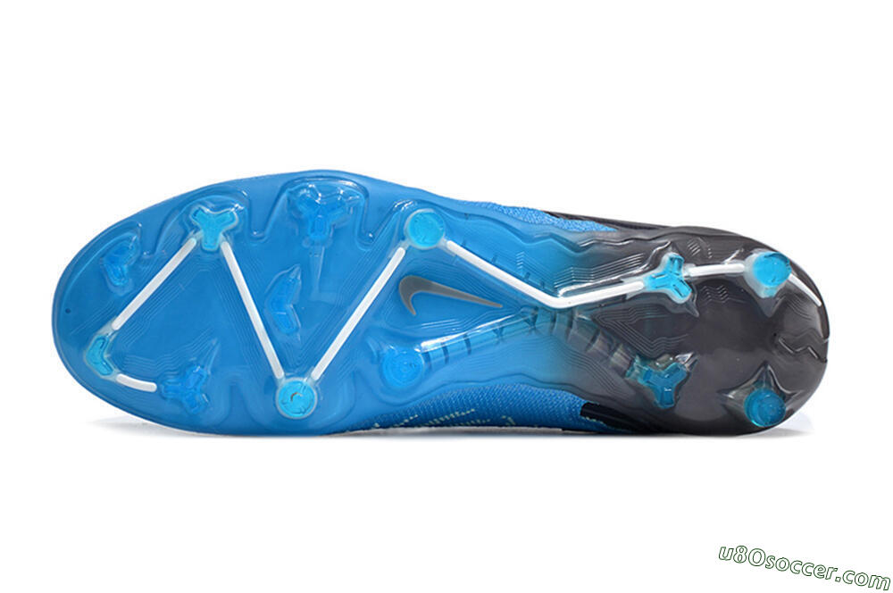 Nike Phantom GX Elite FG Firm Ground Soccer Cleats - Blue/White/Black 6