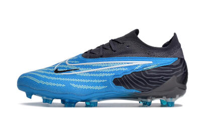 Nike Phantom GX Elite FG Firm Ground Soccer Cleats - Blue/White/Black