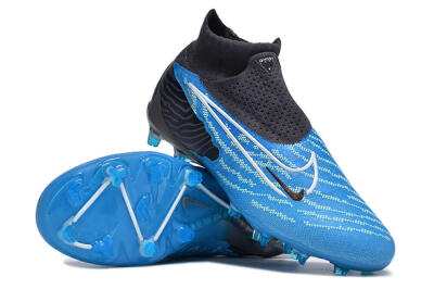 Nike Phantom GX DF Elite FG Firm Ground Soccer Cleats - Blue/White/Black