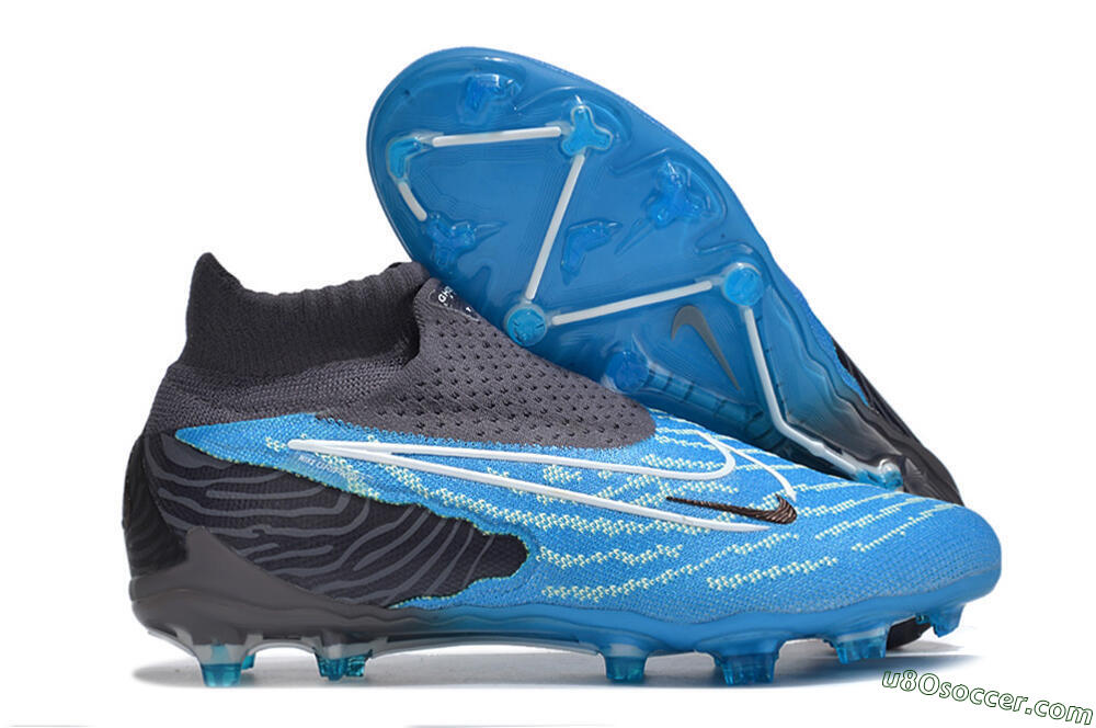 Nike Phantom GX DF Elite FG Firm Ground Soccer Cleats - Blue/White/Black 1