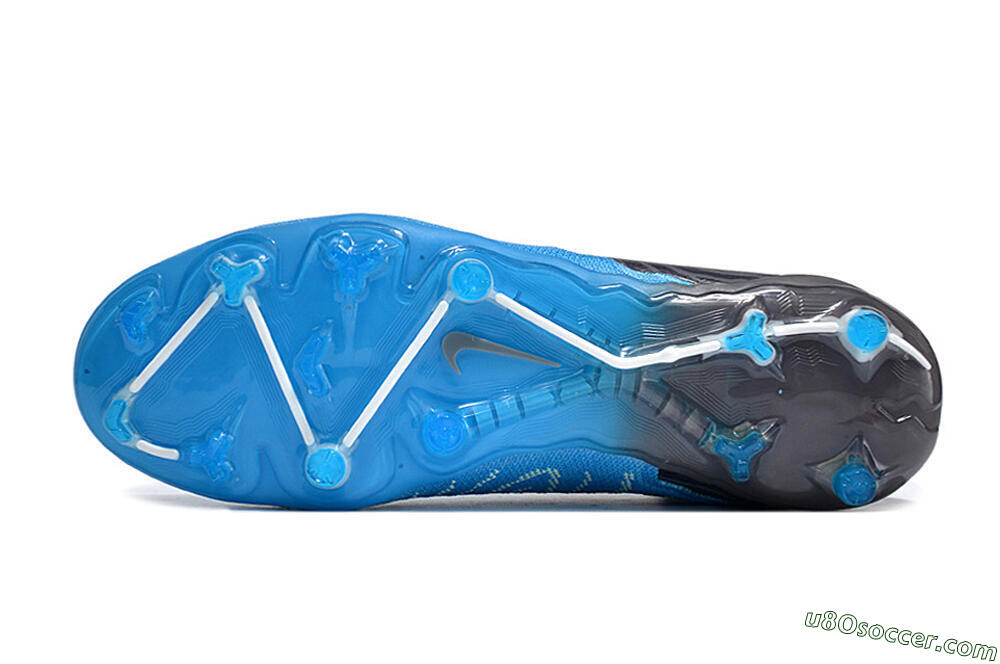 Nike Phantom GX DF Elite FG Firm Ground Soccer Cleats - Blue/White/Black 6