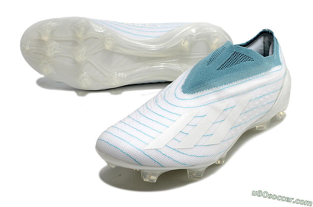 Adidas X Speedportal+ FG Firm Ground Soccer Cleats - White/Blue 3
