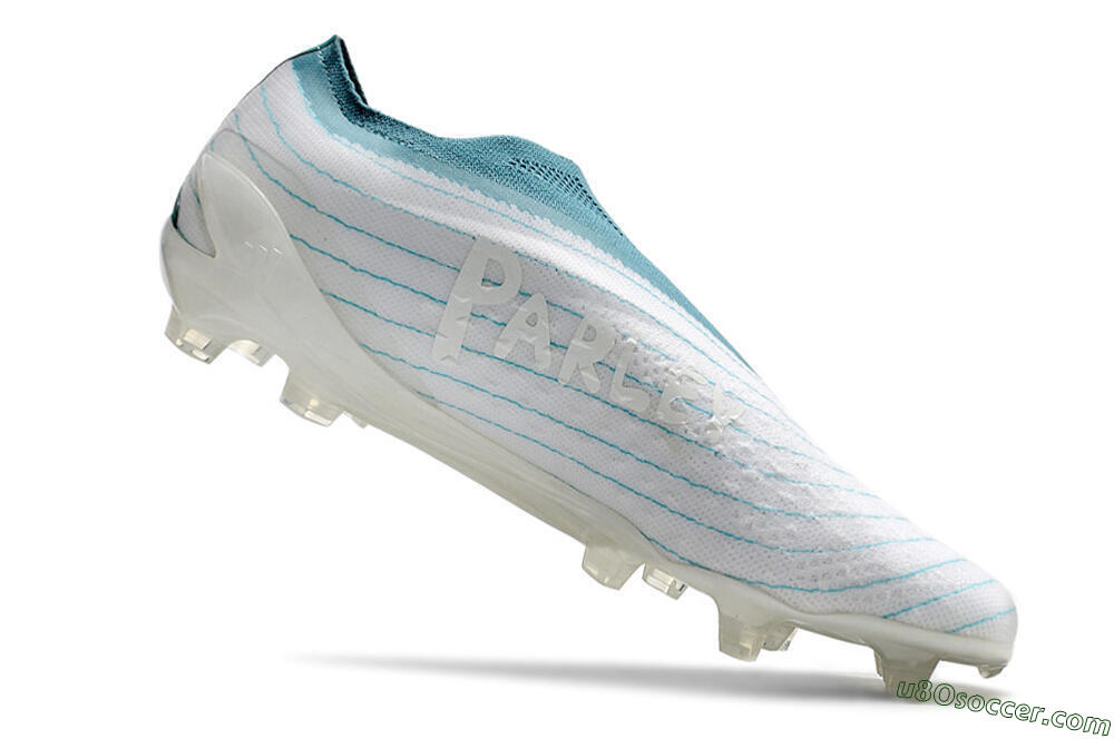 Adidas X Speedportal+ FG Firm Ground Soccer Cleats - White/Blue 4