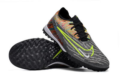 Nike Phantom GX Elite TF Artificial Turf Soccer Shoes - Grey/Green/Rainbow