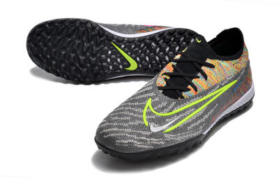 Nike Phantom GX Elite TF Artificial Turf Soccer Shoes - Grey/Green/Rainbow