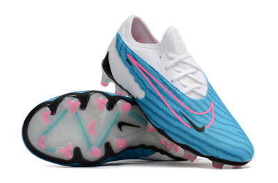 Nike Phantom GX Academy FG Firm Ground Soccer Cleats - Blue/White/Pink