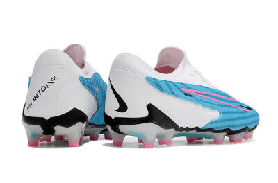 Nike Phantom GX Academy FG Firm Ground Soccer Cleats - Blue/White/Pink