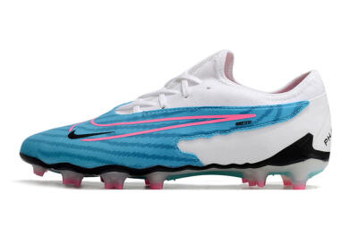 Nike Phantom GX Academy FG Firm Ground Soccer Cleats - Blue/White/Pink
