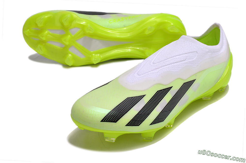 Adidas X Crazyfast.1 LL FG Firm Ground Soccer Cleats - Green/Black/White 3