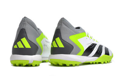 Adidas Predator Accuracy.3 TF Artificial Turf Soccer Shoes - White/Black/Green/Grey
