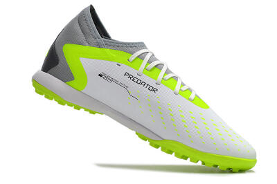 Adidas Predator Accuracy.3 TF Artificial Turf Soccer Shoes - White/Black/Green/Grey
