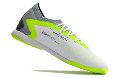 Adidas Predator Accuracy.1 IC Indoor & Futsal Soccer Shoes - White/Black/Green/Grey