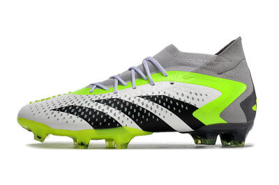 Adidas Predator Accuracy.1 FG Firm Ground Soccer Cleats - White/Black/Green/Grey