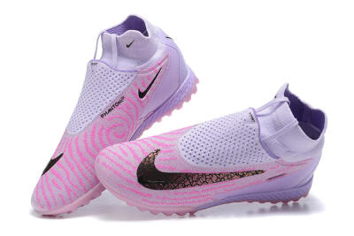 Nike Phantom GX Elite DF TF Artificial Turf Soccer Shoes - Purple/Pink/Black