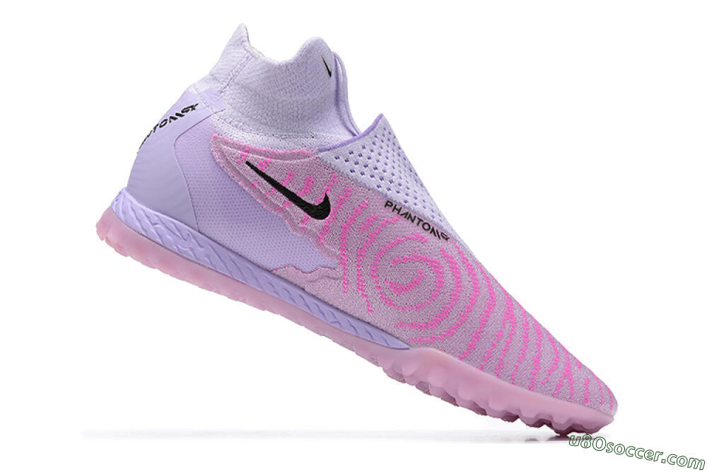 Nike Phantom GX Elite DF TF Artificial Turf Soccer Shoes - Purple/Pink/Black 6