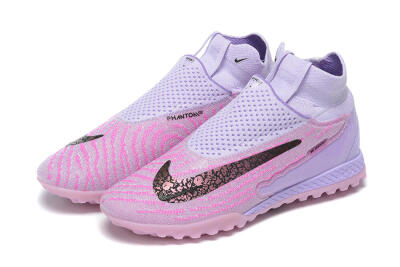 Nike Phantom GX Elite DF TF Artificial Turf Soccer Shoes - Purple/Pink/Black