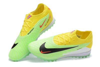 Nike Phantom GX Elite TF Artificial Turf Soccer Shoes - Green/Black/White/Yellow