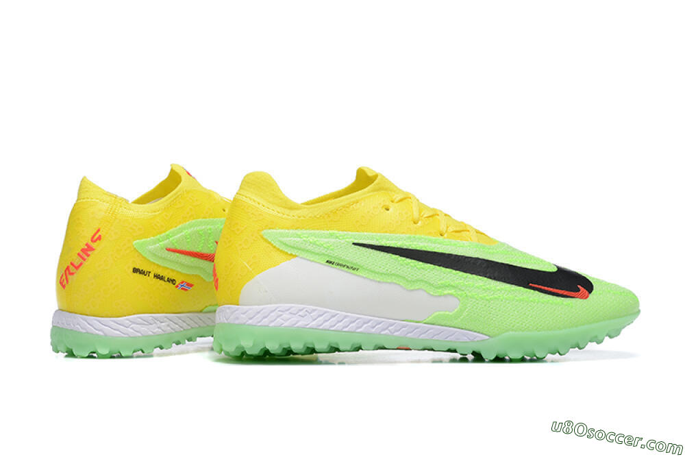 Nike Phantom GX Elite TF Artificial Turf Soccer Shoes - Green/Black/White/Yellow 8