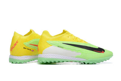 Nike Phantom GX Elite TF Artificial Turf Soccer Shoes - Green/Black/White/Yellow