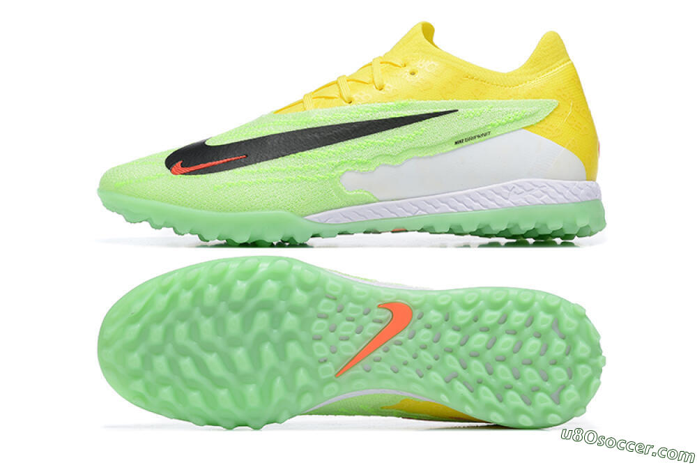 Nike Phantom GX Elite TF Artificial Turf Soccer Shoes - Green/Black/White/Yellow 0