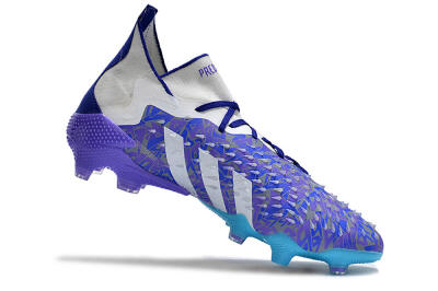Adidas Predator Freak.1 FG Firm Ground Soccer Cleats - Purple/White/Blue