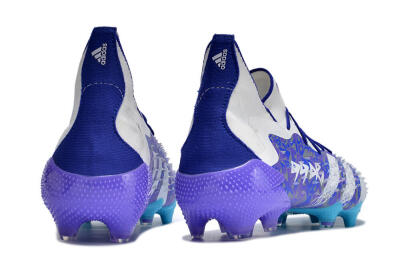 Adidas Predator Freak.1 FG Firm Ground Soccer Cleats - Purple/White/Blue