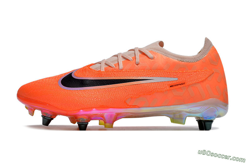 Nike Phantom GX Elite SG Soft Ground Soccer Cleats - Orange/Black 2