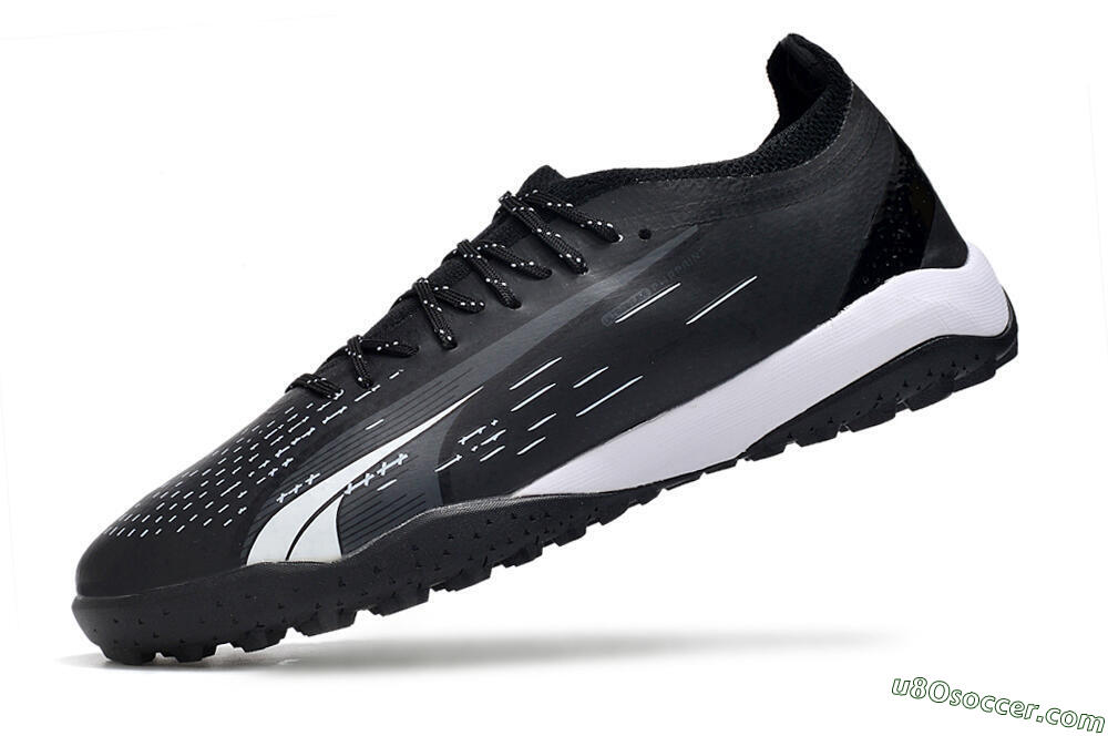 Puma Ultra Ultimate TF Artificial Turf Soccer Shoes - Black/White 5