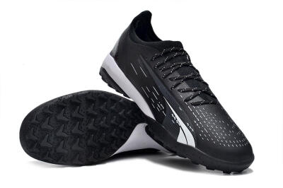 Puma Ultra Ultimate TF Artificial Turf Soccer Shoes - Black/White