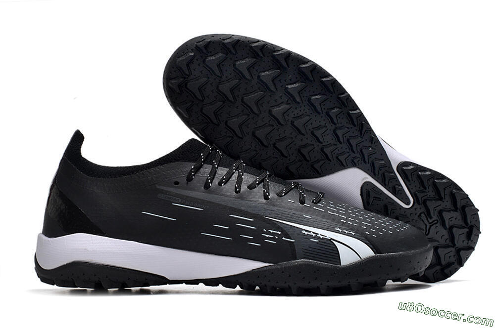 Puma Ultra Ultimate TF Artificial Turf Soccer Shoes - Black/White 1
