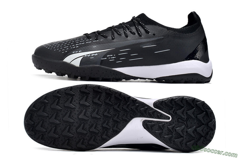 Puma Ultra Ultimate TF Artificial Turf Soccer Shoes - Black/White 0