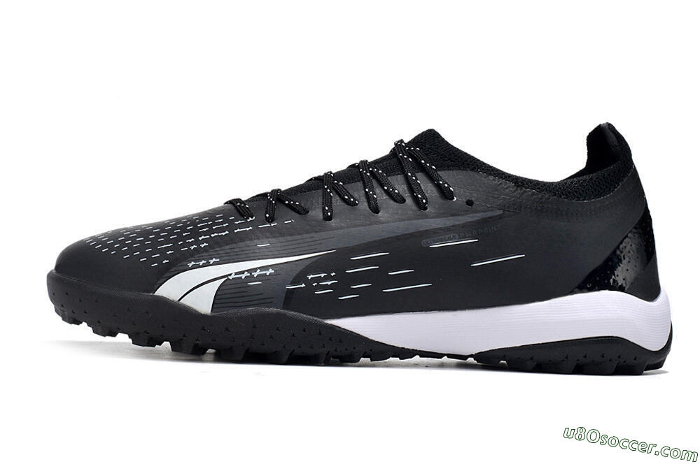 Puma Ultra Ultimate TF Artificial Turf Soccer Shoes - Black/White 2