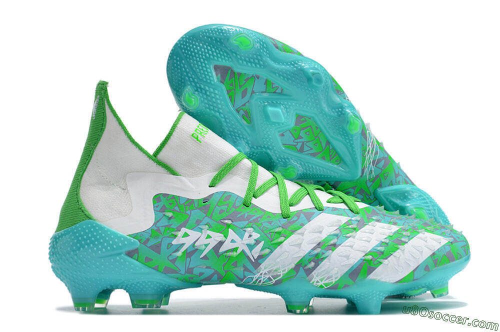 Adidas Predator Freak.1 FG Firm Ground Soccer Cleats - Blue/White/Grey 1