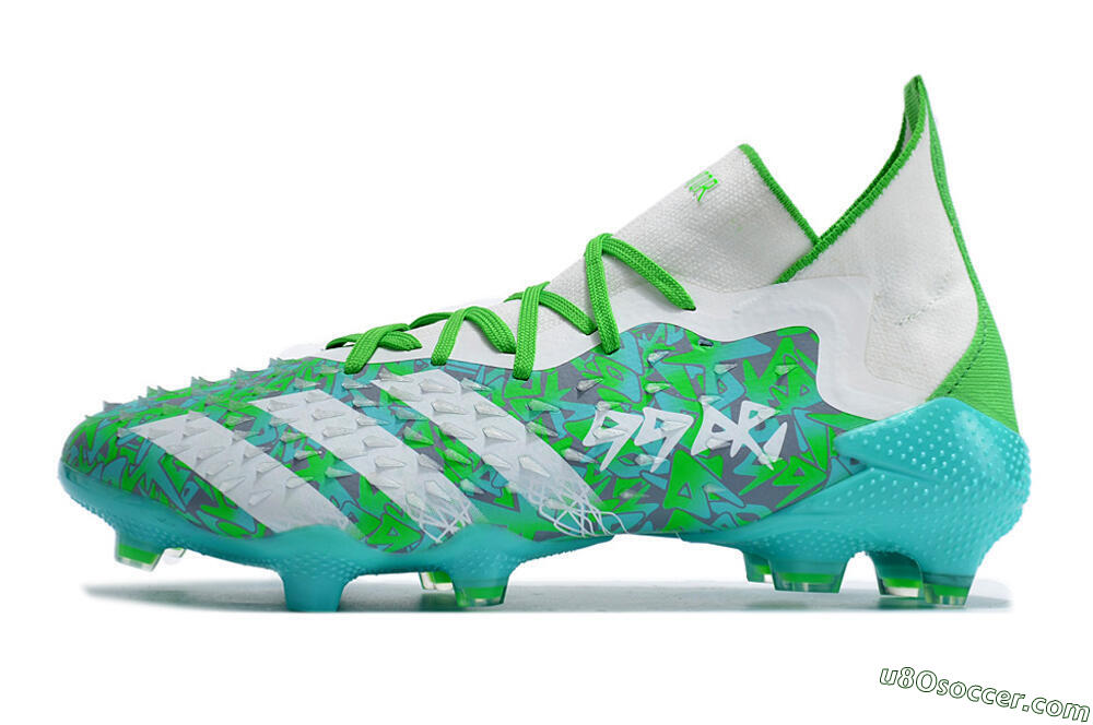 Adidas Predator Freak.1 FG Firm Ground Soccer Cleats - Blue/White/Grey 2