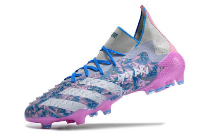 Adidas Predator Freak.1 FG Firm Ground Soccer Cleats - Purple/White/Blue/Pink
