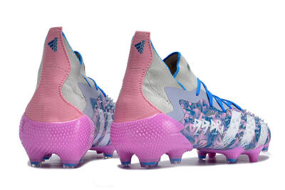 Adidas Predator Freak.1 FG Firm Ground Soccer Cleats - Purple/White/Blue/Pink